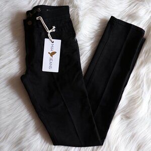 NWT Anthropologie Black Ankle Jeans Size 25 Oslo Slim Fit Mid Rise